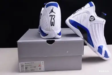 AIR JORDAN WHITE HYPER 487471-104 RETRO ROYAL 14 - 0701